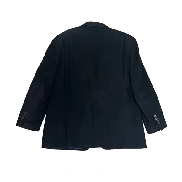 Ralph Ralph Lauren Loro Piana Jacket Men’s 44R Camel Hair Suit Coat Italy Black - Picture 3 of 11